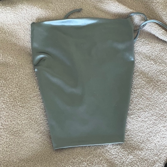 Papermoon Olive Women's silk blue top - Picture 1 of 2